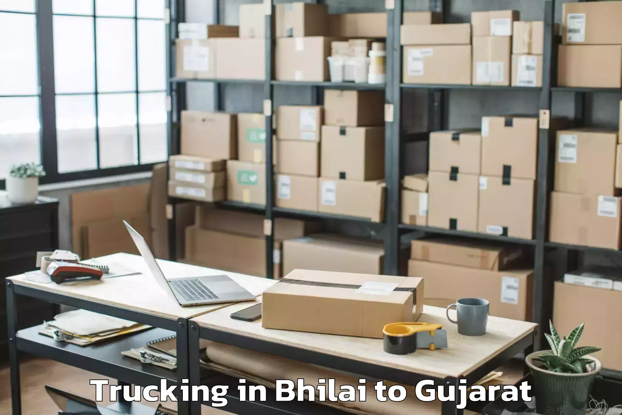 Top Bhilai to Kheda Trucking Available